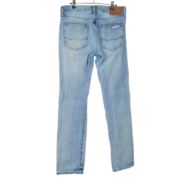 American Eagle Slim Straight Distressed Jeans Men's Size 31x32 - Picture 6 of 9